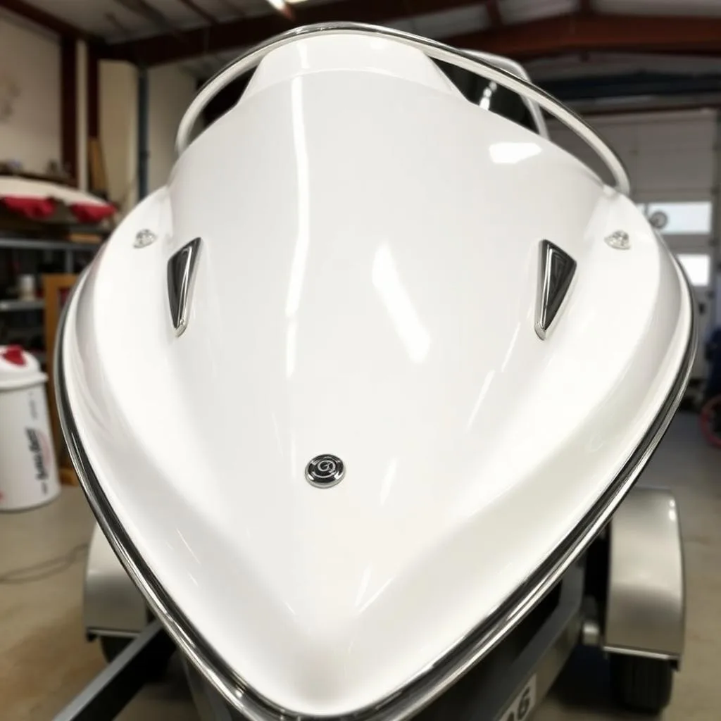 Boat hull deep clean — after detailing