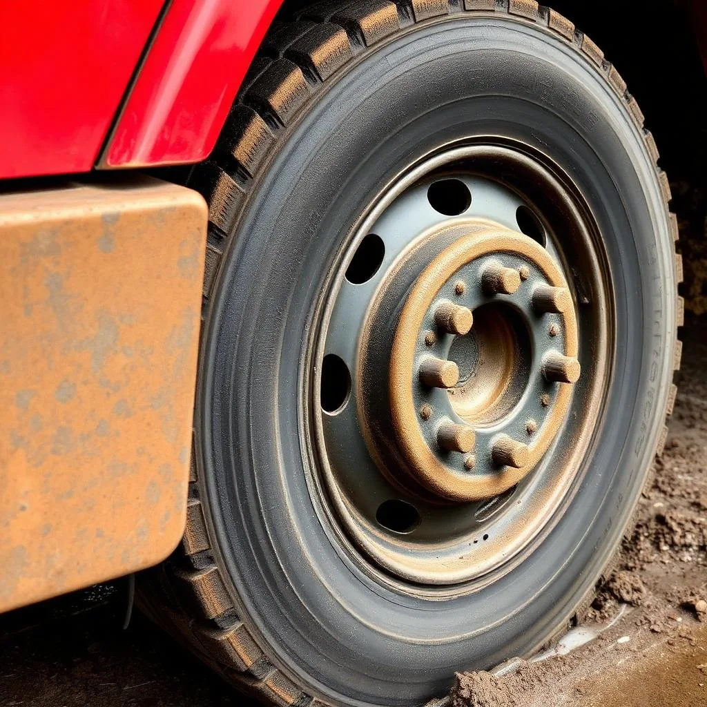 Wheel & tire treatment — before detailing